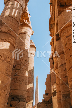 Ruins of the Egyptian Karnak Temple, the largest open-air museum in Luxor Ruins of the Egyptian Karnak Temple, the largest open-air museum in Luxor 90663435