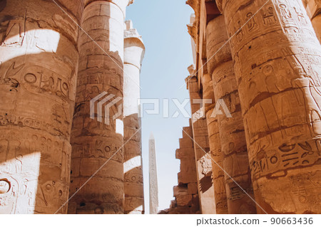 Ruins of the Egyptian Karnak Temple, the largest open-air museum in Luxor Ruins of the Egyptian Karnak Temple, the largest open-air museum in Luxor 90663436