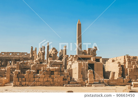 Ruins of the Egyptian Karnak Temple, the largest open-air museum in Luxor Ruins of the Egyptian Karnak Temple, the largest open-air museum in Luxor 90663450