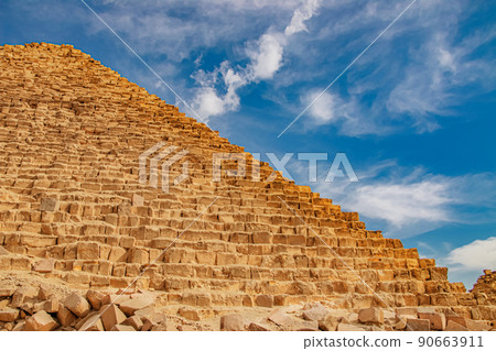 Ancient Pyramid of Mycerinus, Menkaur in Giza, Egypt 90663911