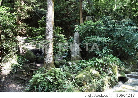 Gansen-ji Temple _ Gate Hatano Stone Monument Gansen-ji Temple _ Gate Hatano Stone Monument 90664218