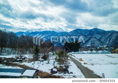 From the train window in Japan JR Chuo Main Line 90664304