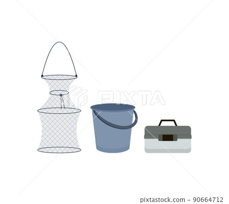 Fishing Sport Equipment, Tackle and Tools Icon Fishing Sport Equipment, Tackle and Tools Icon 90664712