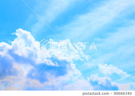 blue sky and white clouds 90666340