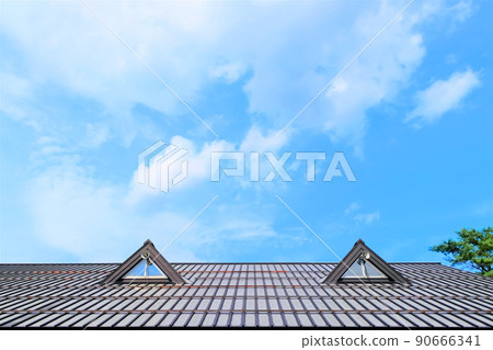 blue sky and white clouds 90666341