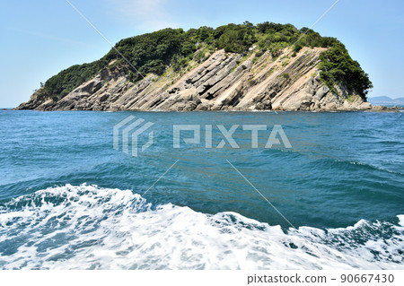 從友島汽船（瀨戶內）看虎島（友島）[和歌山縣和歌山市] 90667430