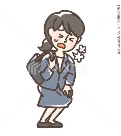 穿著疲倦西裝的女人 90668461