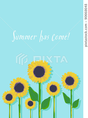 Summer material fashionable sunflower background illustration Summer material fashionable sunflower background illustration 90668648