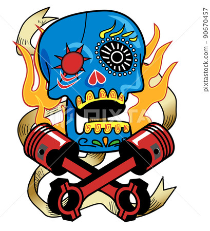 Bike Stickers-Skull Mark Bike Stickers-Skull Mark 90670457