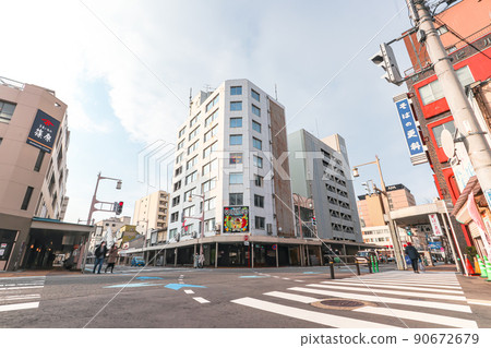 Cityscape of Higashibori-dori, Niigata City 90672679