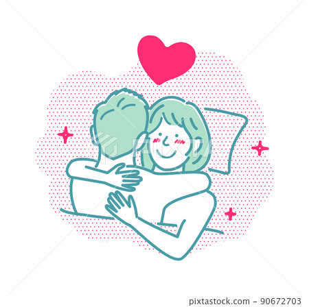 男女擁抱裸體上半身(SEX/性/性活動)/喜悅/幸福/滿足/感情 男女擁抱裸體上半身(SEX/性/性活動)/喜悅/幸福/滿足/感情 90672703