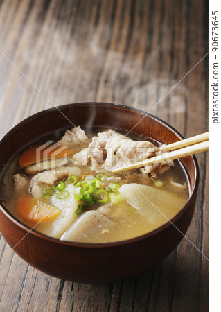 Lots of pork soup 90673645