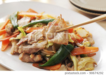 豬里脊炒蔬菜 豬里脊炒蔬菜 90674292