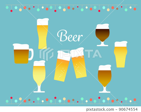 Pop and fashionable illustrations of craft beer Pop and fashionable illustrations of craft beer 90674554