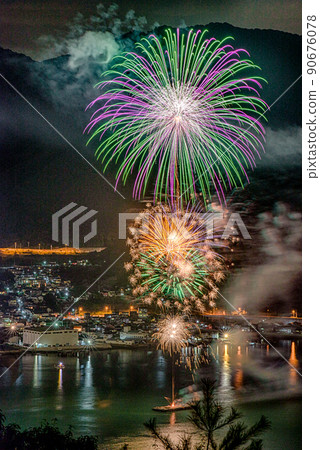 [廣島縣三原市] Yassa Festival Fireworks Festival，從Fudekageyama看 90676078