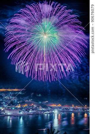 [廣島縣三原市] Yassa Festival Fireworks Festival，從Fudekageyama看 90676079