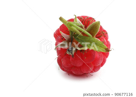 Raspberry isolated on white Raspberry isolated on white 90677116