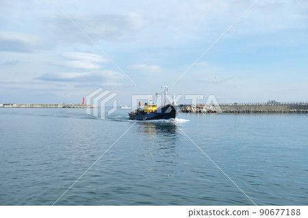 fishing boats, sea, Gangwon-do 90677188