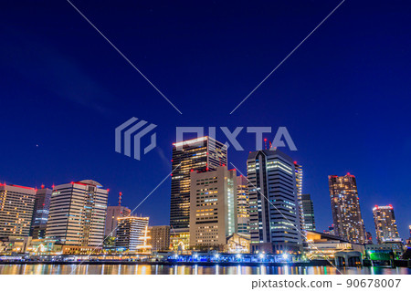 [Cityscape of Tokyo] Night view of Takeshiba Pier 90678007