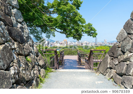 《福岡縣》福岡城跡和從福岡城跡看福岡市的風景(舞鶴公園,Korokan) 《福岡縣》福岡城跡和從福岡城跡看福岡市的風景(舞鶴公園,Korokan) 90678389