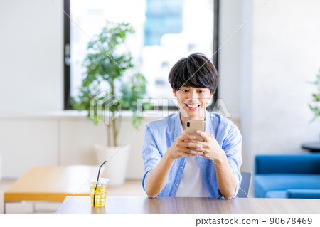 Men's cafe smartphone Men's cafe smartphone 90678469