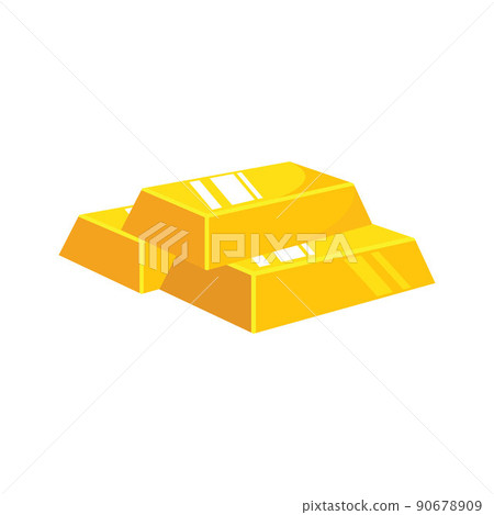 gold bars icon vector illustration design template 90678909