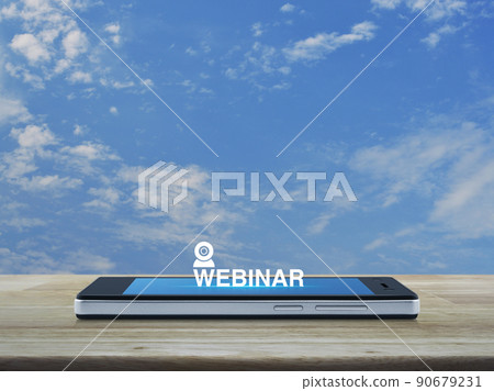 Business seminar online concept Business seminar online concept 90679231