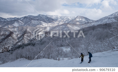 新潟縣糸魚川市西檜山 Charmant Hiuchi 滑雪場山頂的景色 新潟縣糸魚川市西檜山 Charmant Hiuchi 滑雪場山頂的景色 90679310