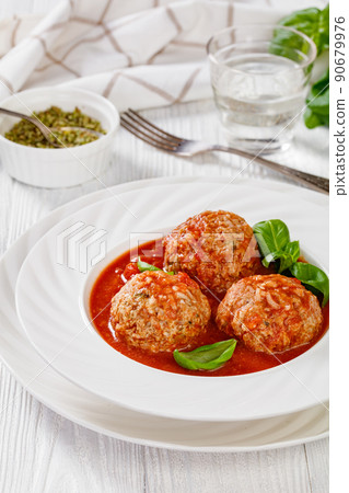 Porcupine Balls, ground beef and rice meatballs Porcupine Balls, ground beef and rice meatballs 90679976