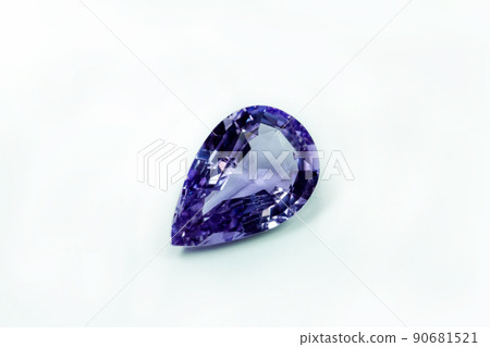 Amethyst Jewel isolated on white background 90681521