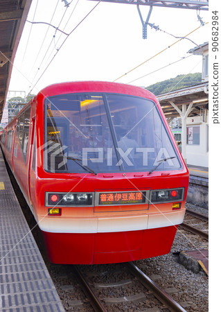 Izukyu Resort 21 Kinme Train at Ito Station Platform 90682984