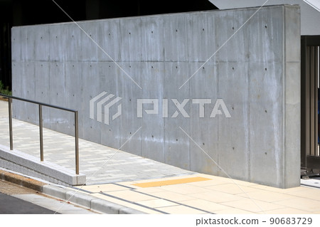 Image of an exposed concrete fence Image of an exposed concrete fence 90683729