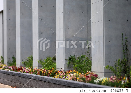 外牆外露混凝土圖像 90683745