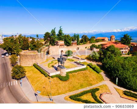 Batonis Tsikhe Fortress aerial view, Telavi Batonis Tsikhe Fortress aerial view, Telavi 90683869