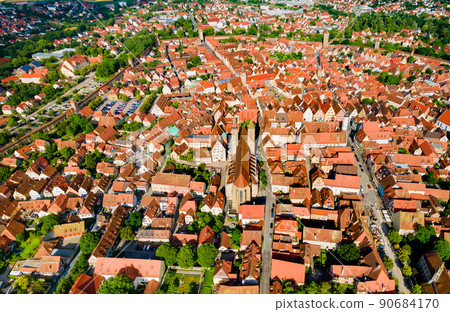 Rothenburg ob der Tauber aerial view Rothenburg ob der Tauber aerial view 90684170