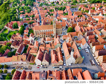 Rothenburg ob der Tauber aerial view Rothenburg ob der Tauber aerial view 90684196