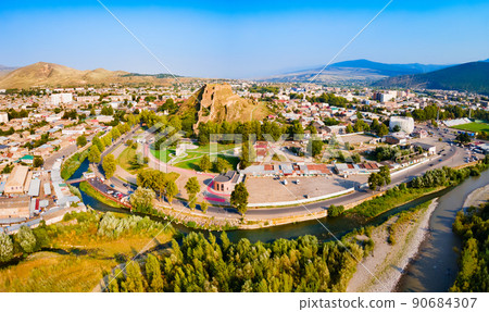 Gori Fortress aerial panoramic view, Georgia Gori Fortress aerial panoramic view, Georgia 90684307