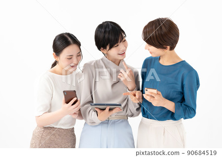 商務女性智能手機平板電腦 90684519