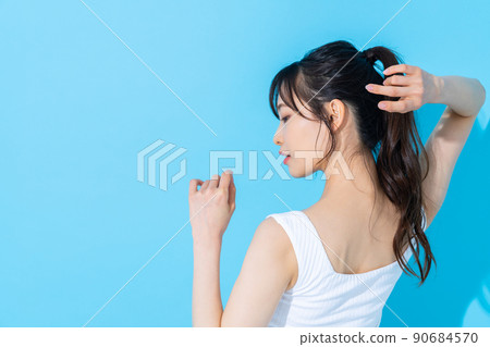 年輕女性的美麗 90684570
