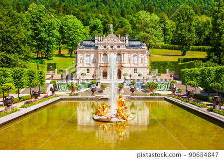 Schloss Linderhof Palace in Bavaria, Germany Schloss Linderhof Palace in Bavaria, Germany 90684847