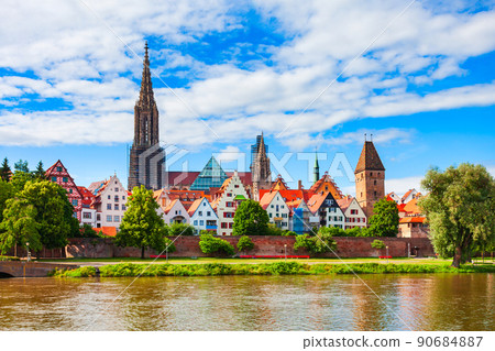 Ulm Minster Church in Ulm town, Germany Ulm Minster Church in Ulm town, Germany 90684887