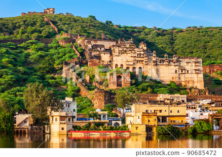 Garh Palace in Bundi, India 90685472