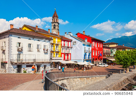 Ascona town near Locarno, Switzerland Ascona town near Locarno, Switzerland 90685848