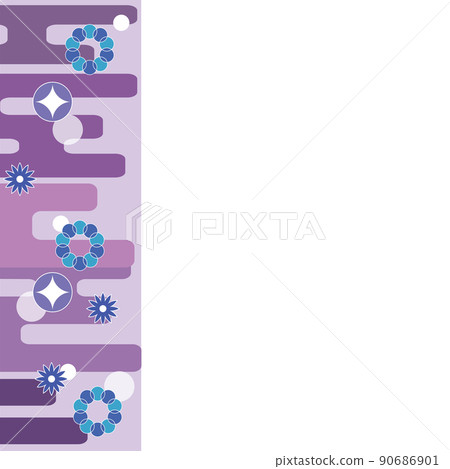 Japanese pattern message card 90686901