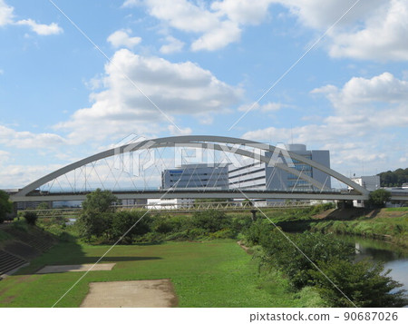 Tsurumi River Kamoike Bridge 90687026
