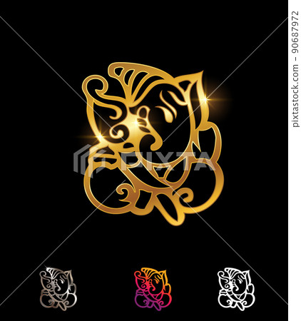 lord ganesha 3d art Golden art Greeting Card by Kartick Dutta