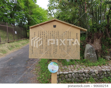 蕎麥麵小關、佐原小關、宇治上神社附近的蕎麥麵 源氏物語 宇治十條古蹟、說明標籤 90688254