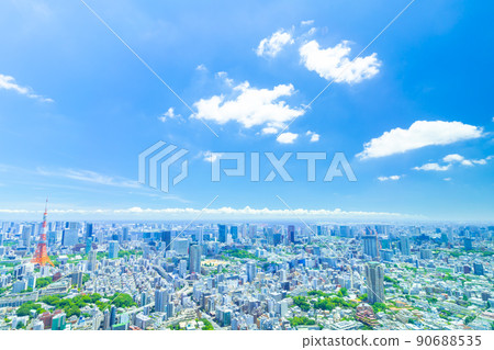 Tokyo scenery wide early summer Tokyo scenery wide early summer 90688535