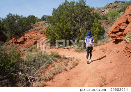 Amarillo, Texas, Palo Duro State Park, hiking Amarillo, Texas, Palo Duro State Park, hiking 90688934