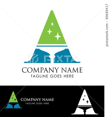Cleaning Monogram Logo Letter A 90689417